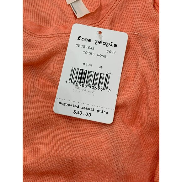 Free People Movement Coral Rose Tank Top Med Sleeveless Chic Style NWT Oversized - Picture 3 of 5